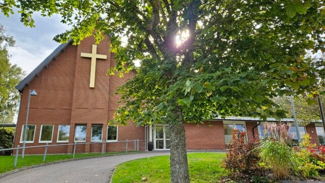 Equmeniakyrkan Fiskebäck i höst