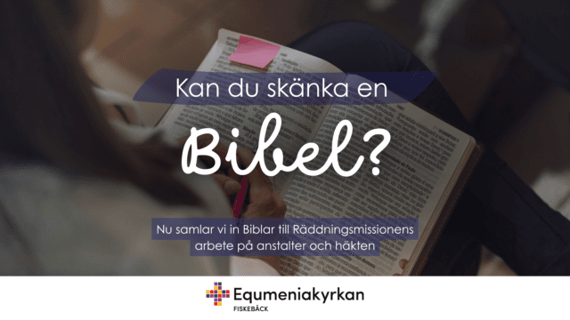 Bibelinsamling till Räddningsmissionens arbete