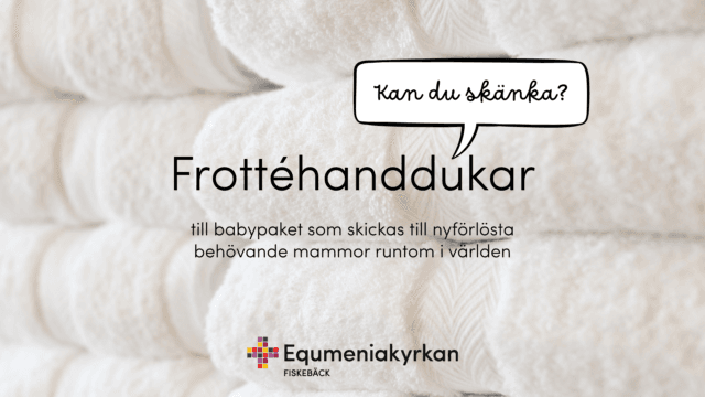 Frottéhanddukar till babypaket önskas!